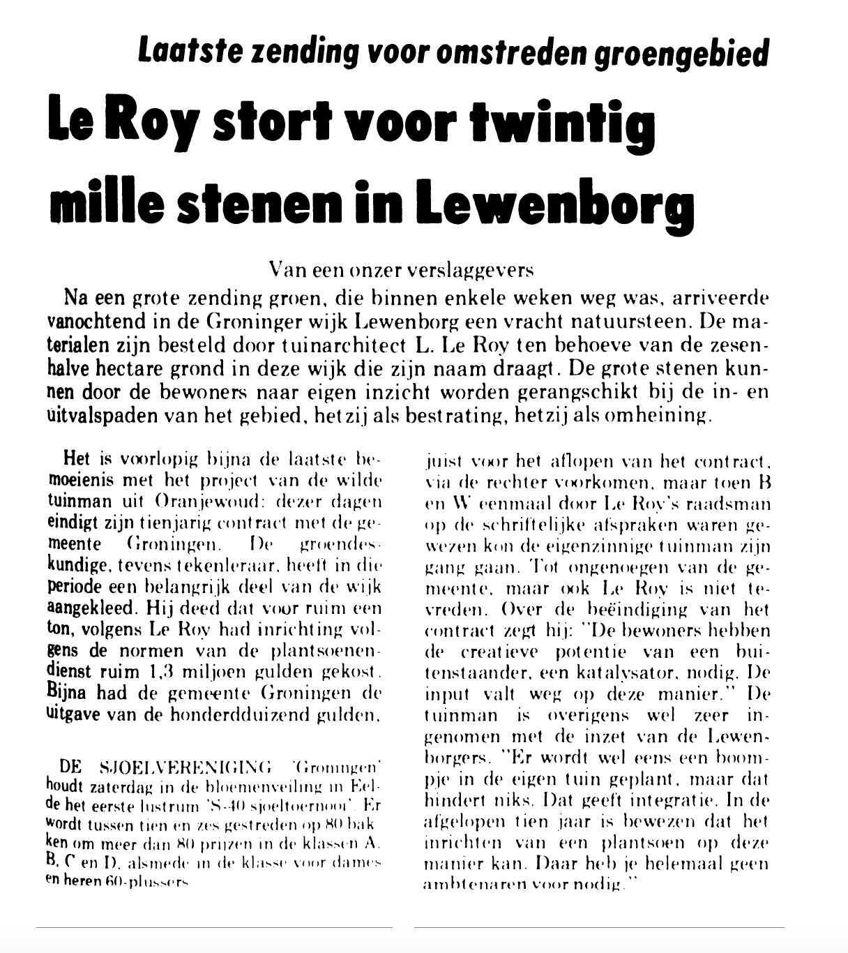 19830315_Le_Roy_stort_voor_twintig_mille_stenen_in_Lewenborg.png